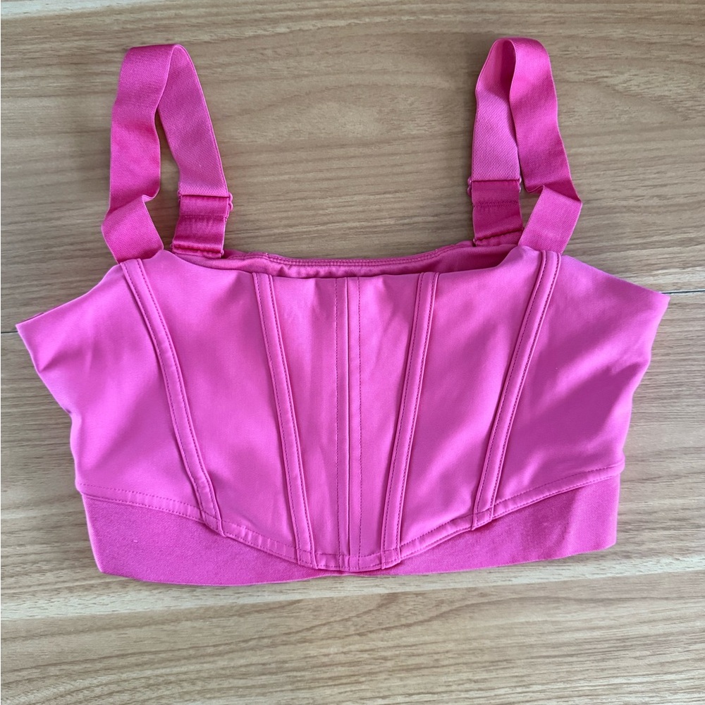 RARE Alo Yoga Airlift Corset Bra, Pink Size Small